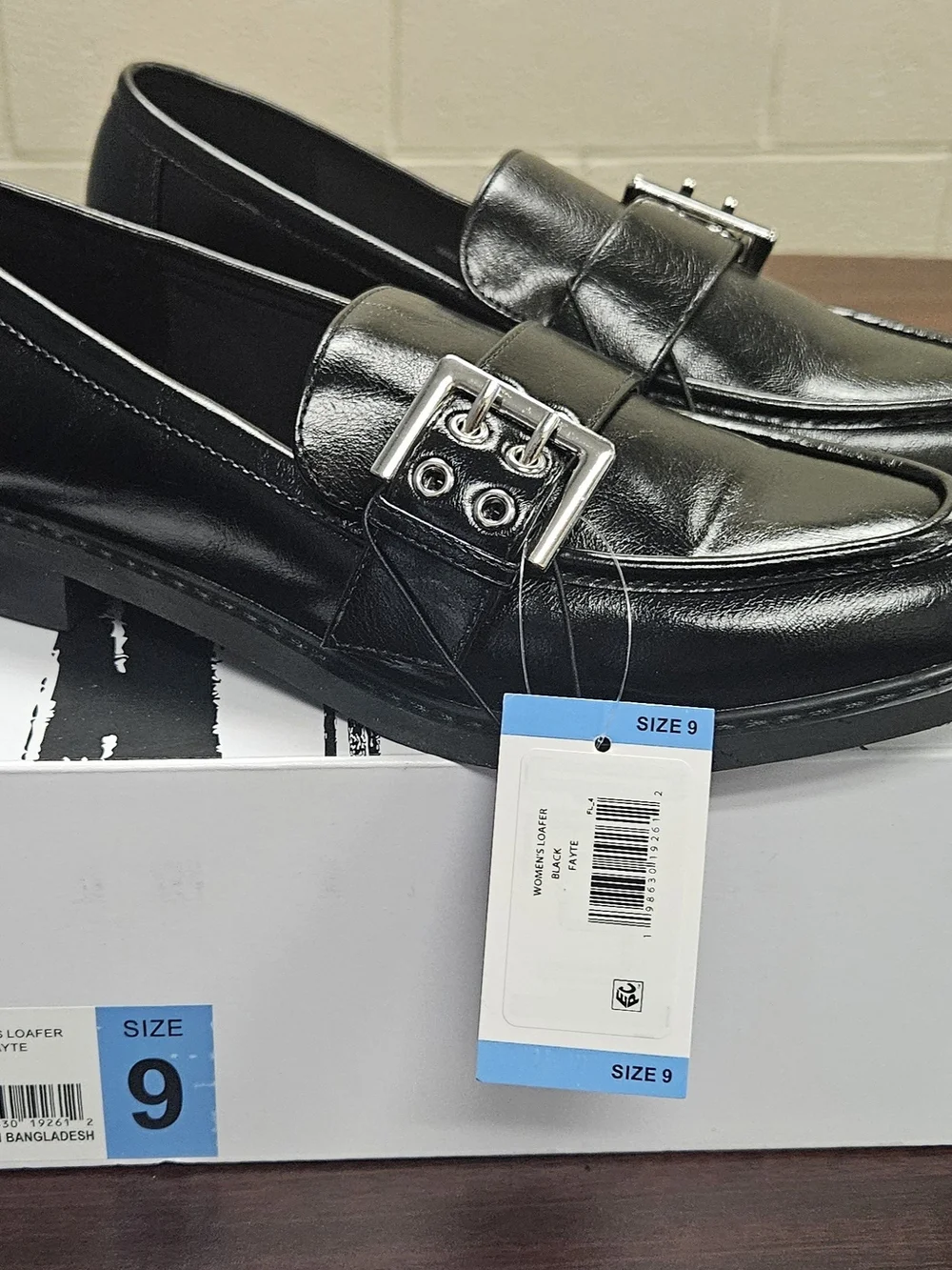 DV by Dolce Vita Black Buckle Penny Loafers